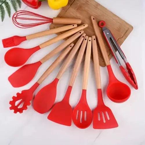 Kit 12 Peças Colher De Silicone Para Cozinha - Loja DecorAÊ