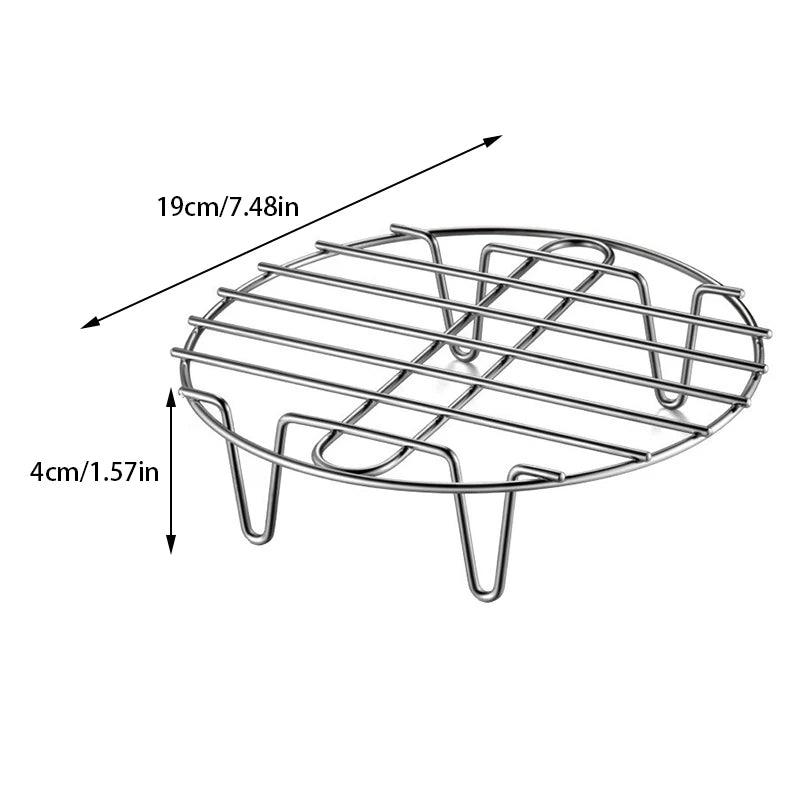 Suporte para Air Fryer em Aço Inoxidável - Loja DecorAÊ