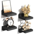 Kit com 4 Mini Prateleiras Flutuantes de Madeira - Loja DecorAÊ